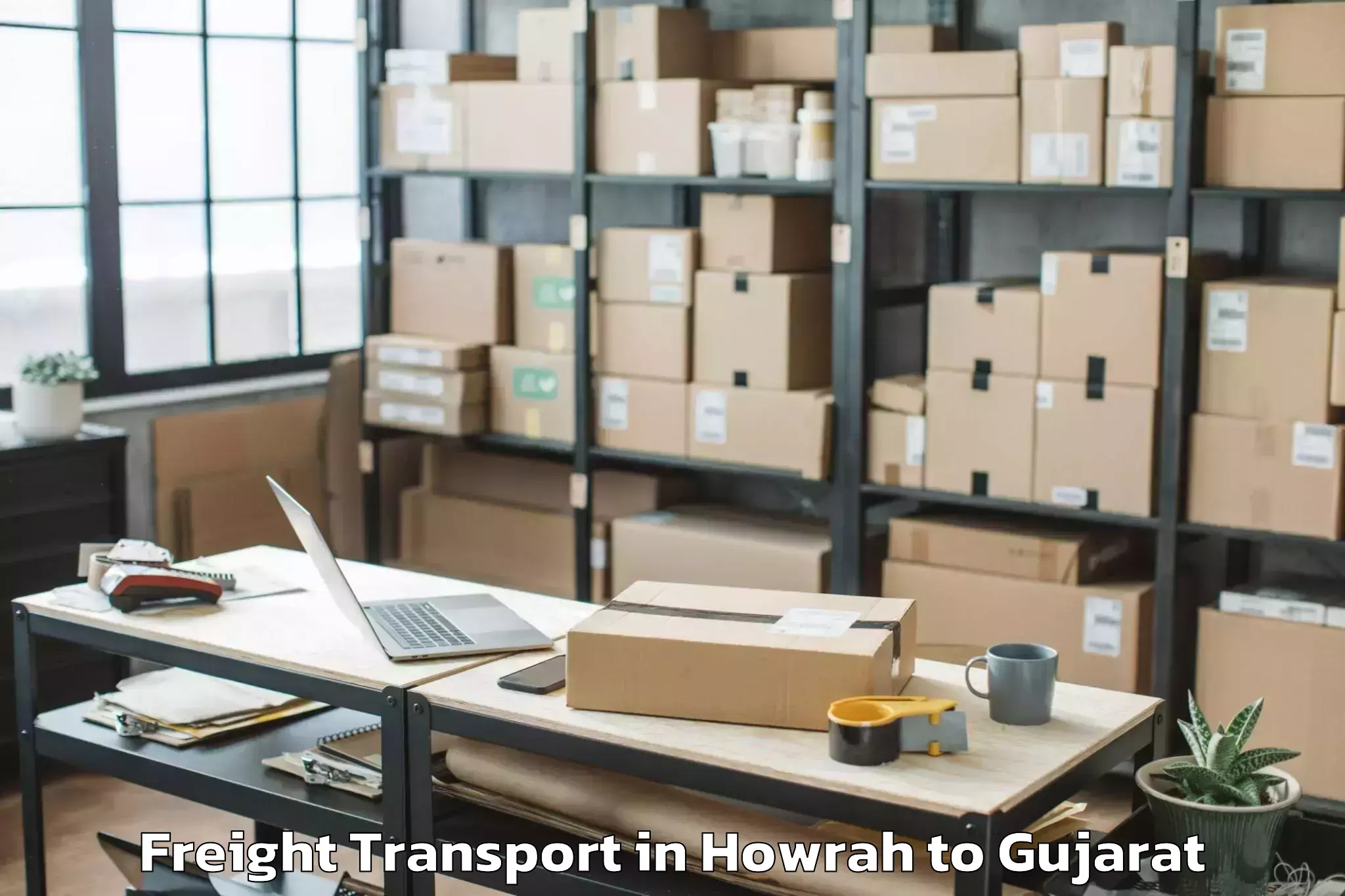 Reliable Howrah to Sayla Freight Transport